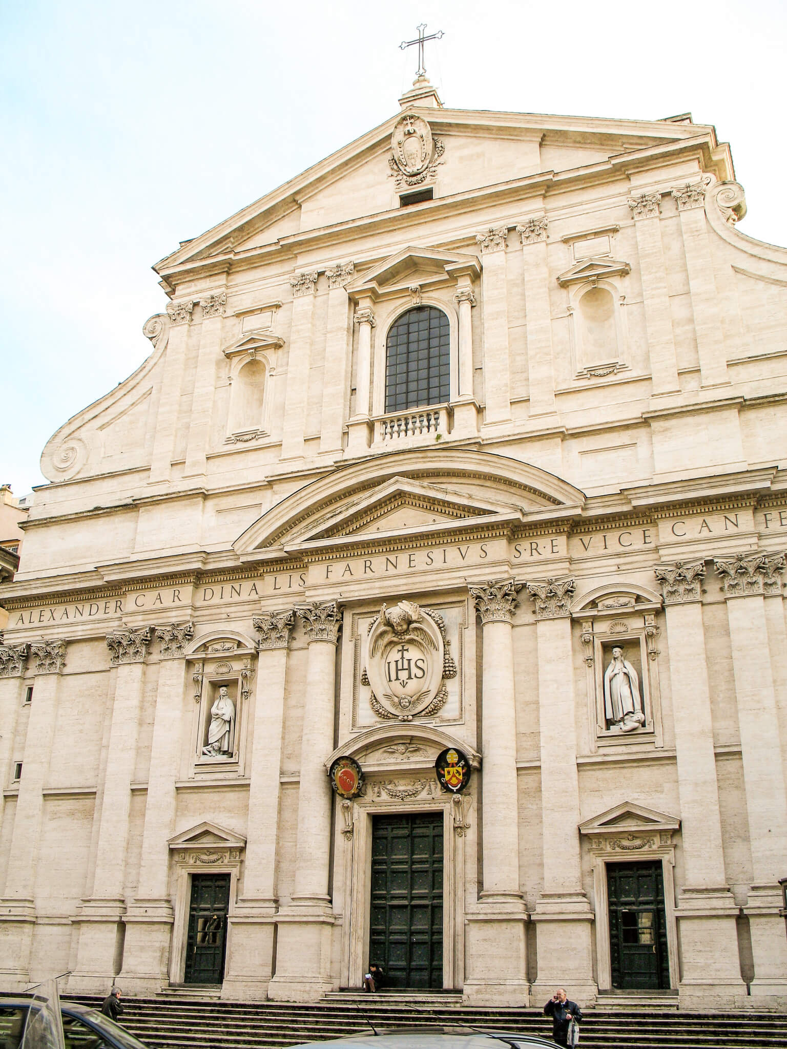 Exterior of the Church of the Gesù in Rome