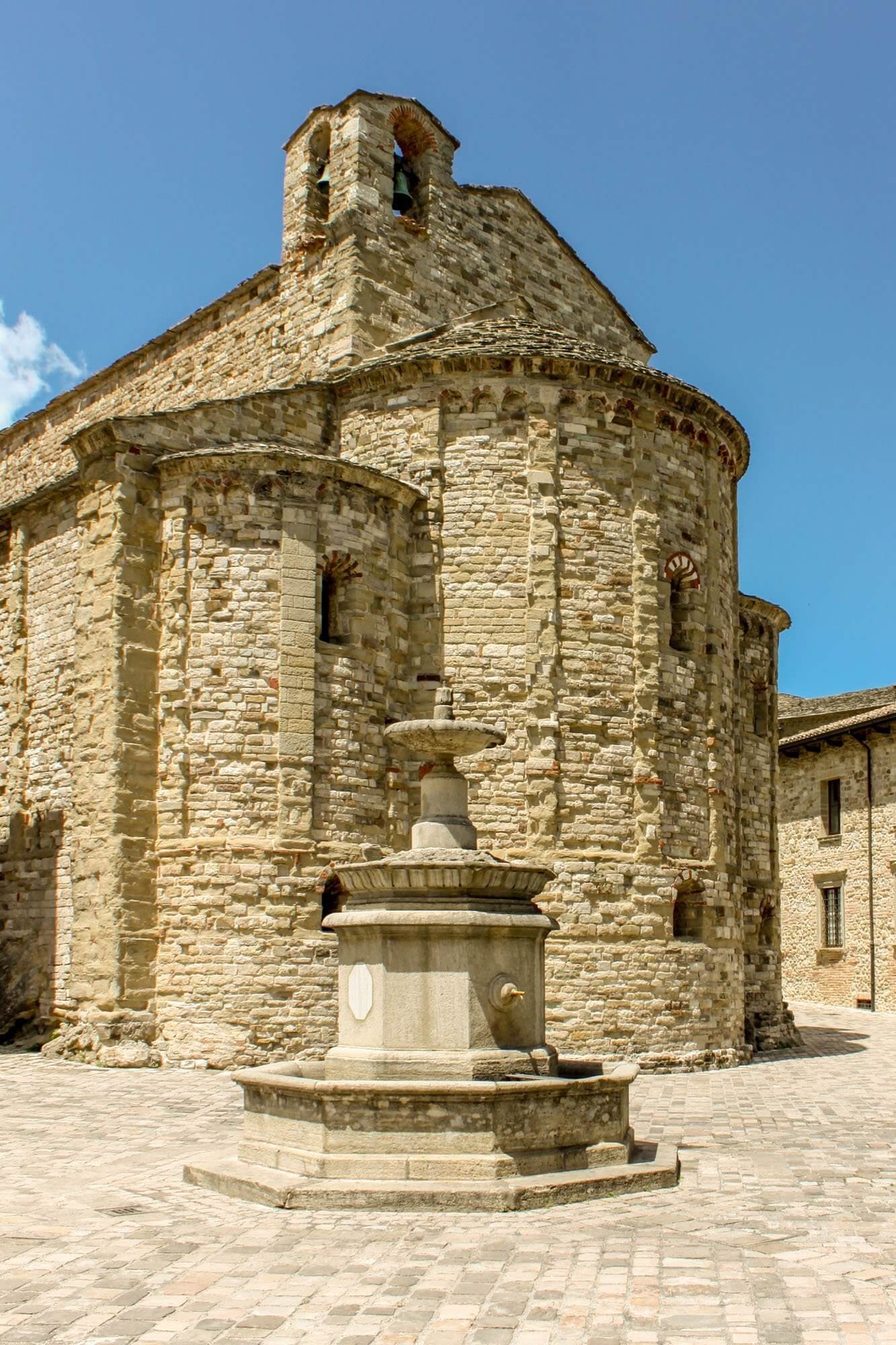 The Parish Church in San Leo, Le Marche, Italy