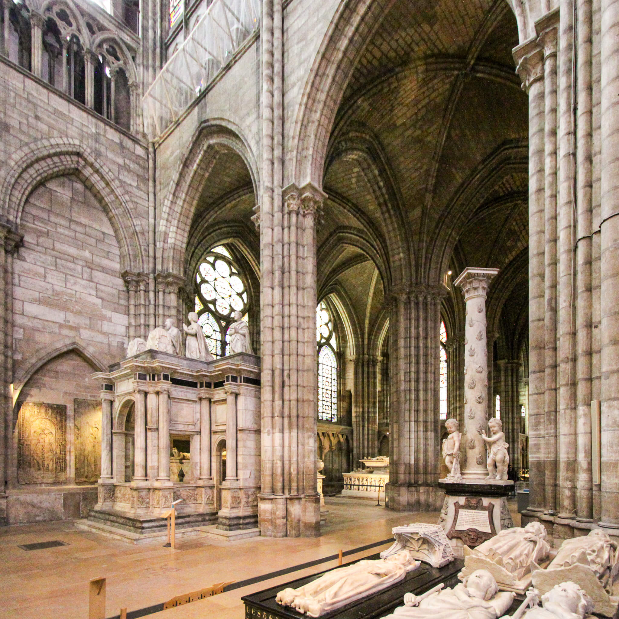Funeral monuments in the Saint-Denis Basilica