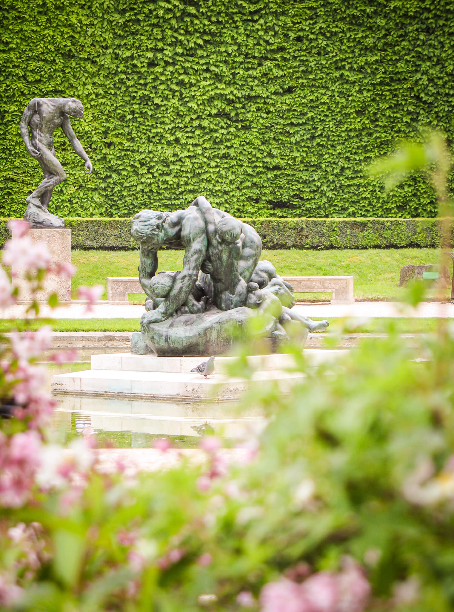 Ugolino and his Children sculpture in the gardens of the Rodin Museum