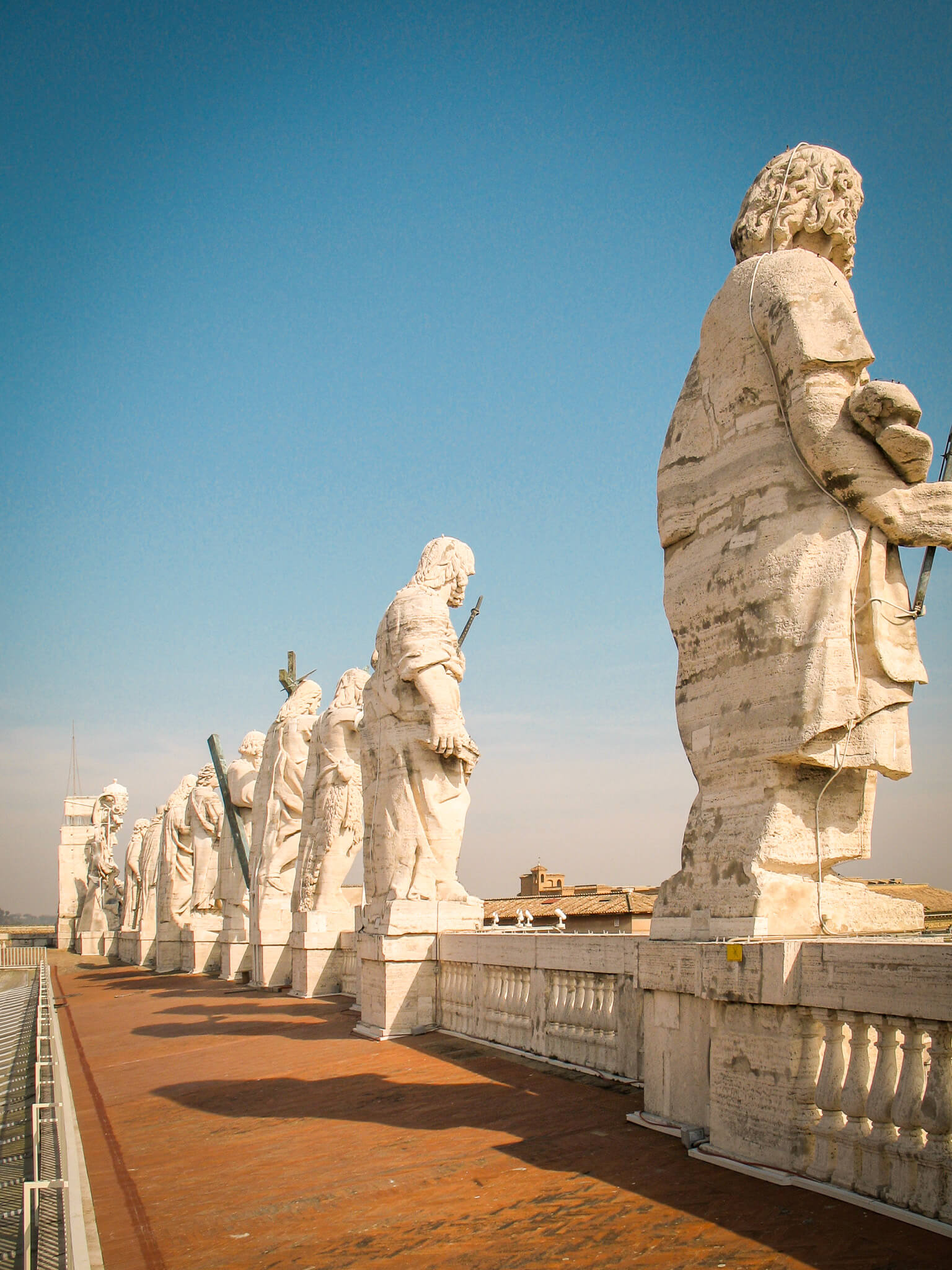 Roof statues on Saint Peter's Basilica