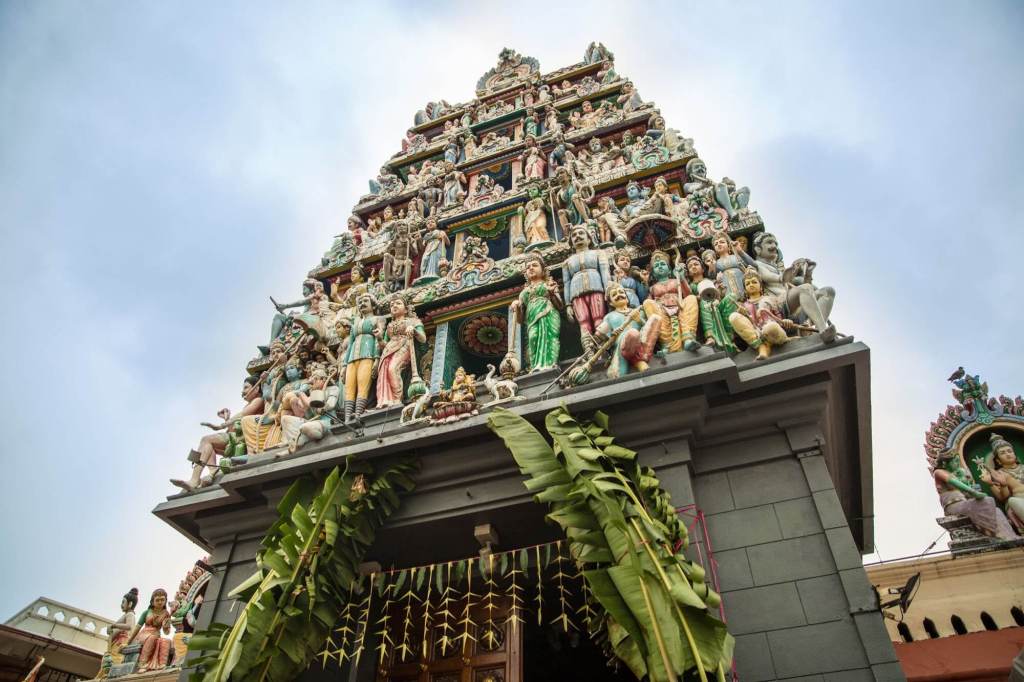 The Sri Mariamman Hindu temple in Singapore's Chinatown