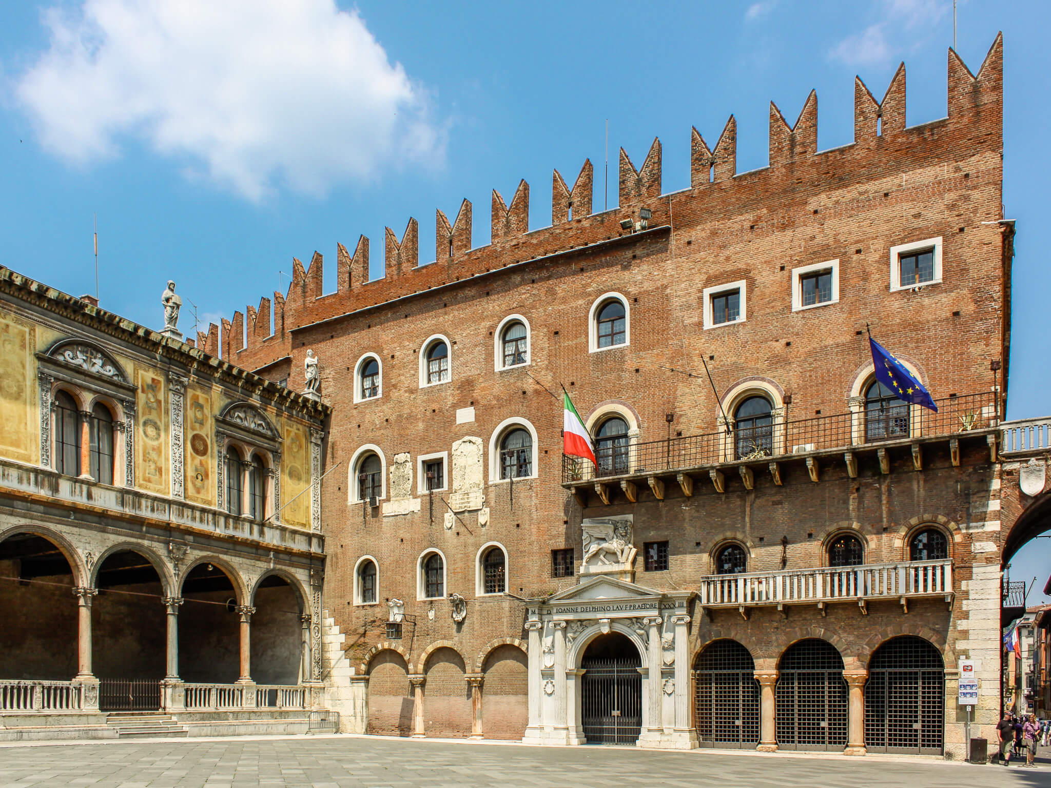 The Palazzo del Podestà in Verona, Italy