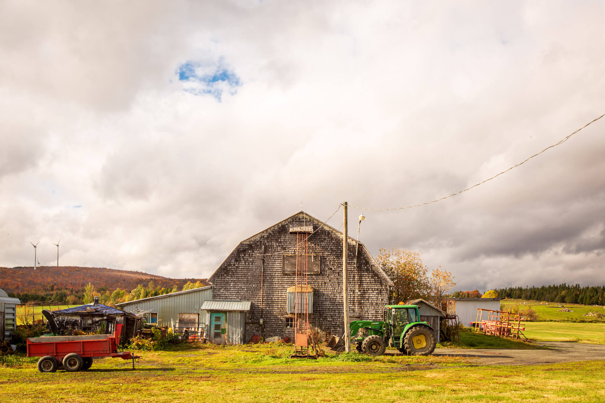 A picturesque barn near Thetford Mines, Québec