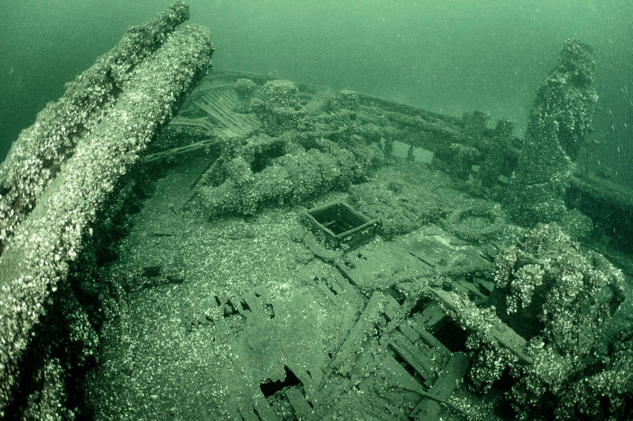 The City of Sheboygan shipwreck near Picton, Ontario