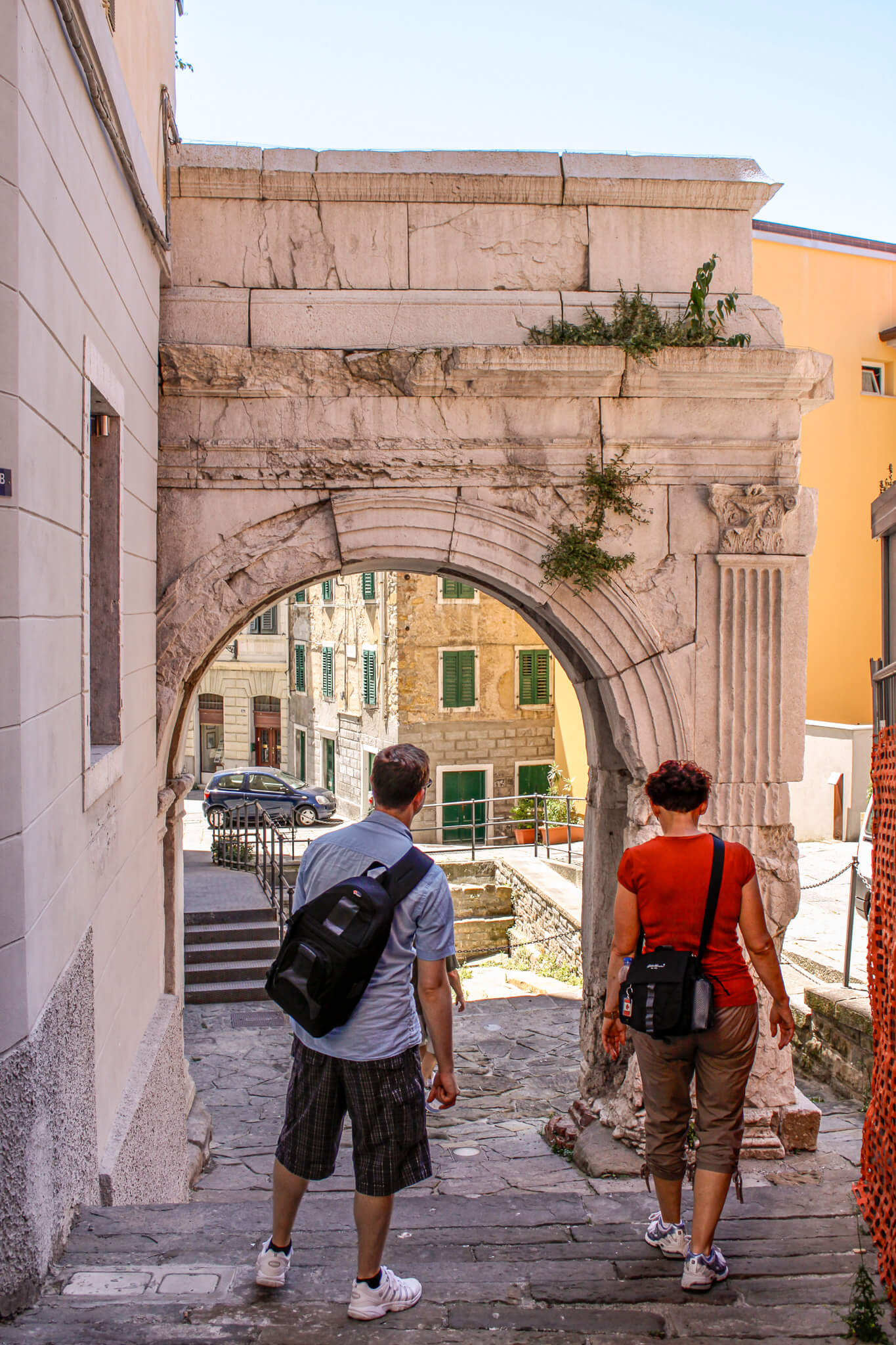 Arco di Riccardo, an ancient Roman triumphal arch in Trieste