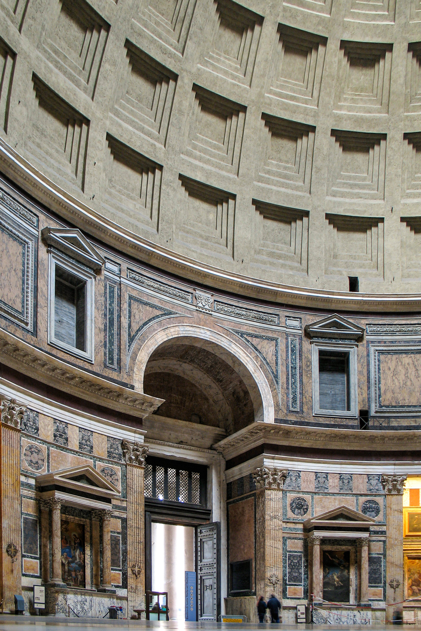 The interior of the Pantheon in Rome