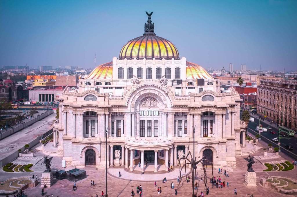 The Palacio de Bellas Artes in Mexico City