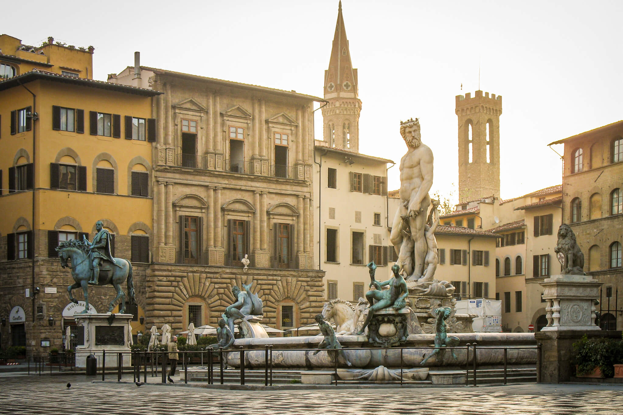 Piazza della Signoria and the Neptune fountain in Florence