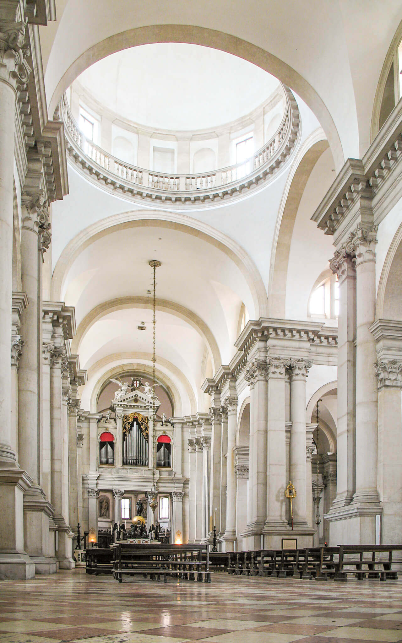 The interior of San Giorgio Maggiore in Venice