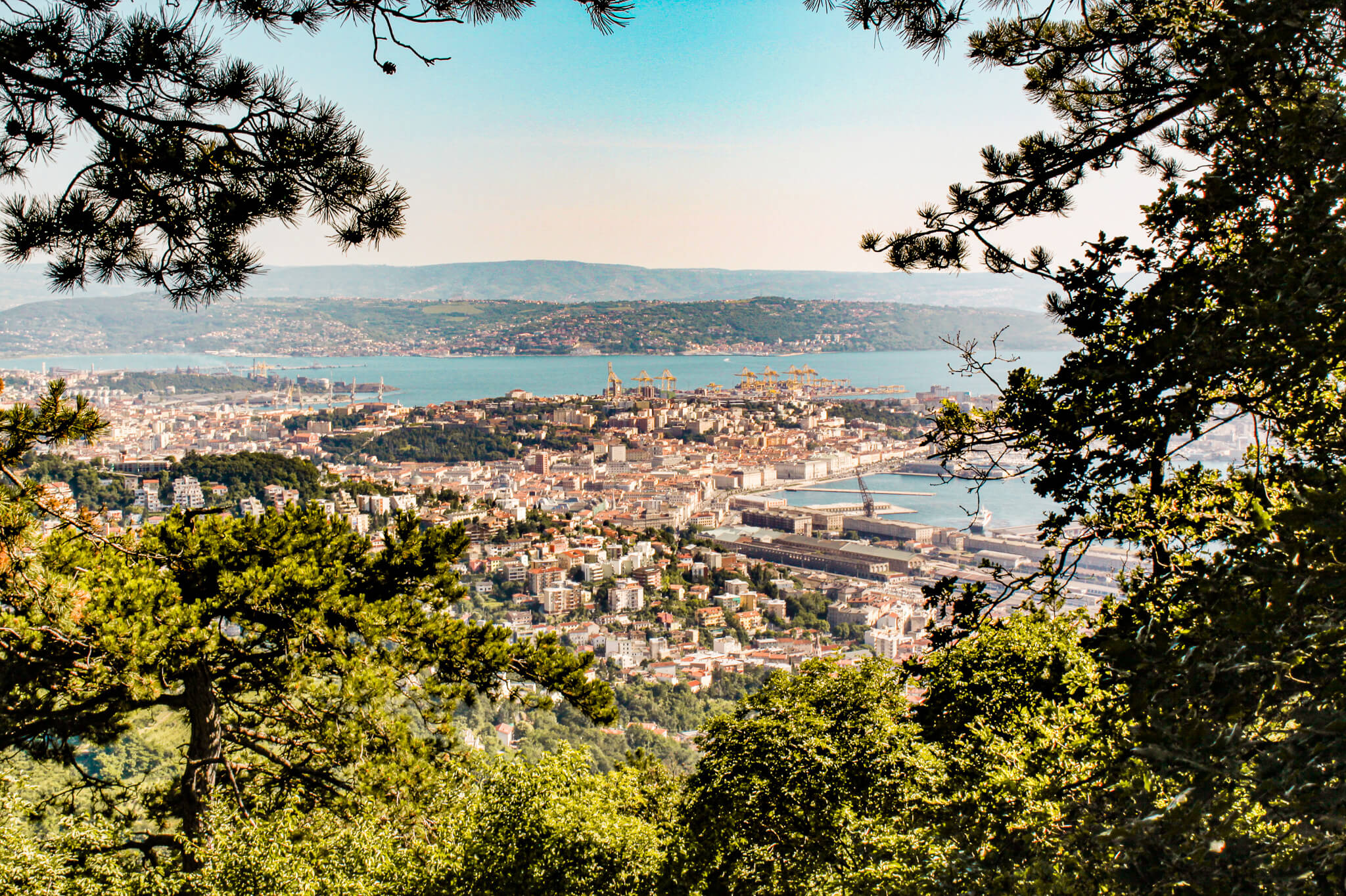 View of Trieste, Italy from Opicina