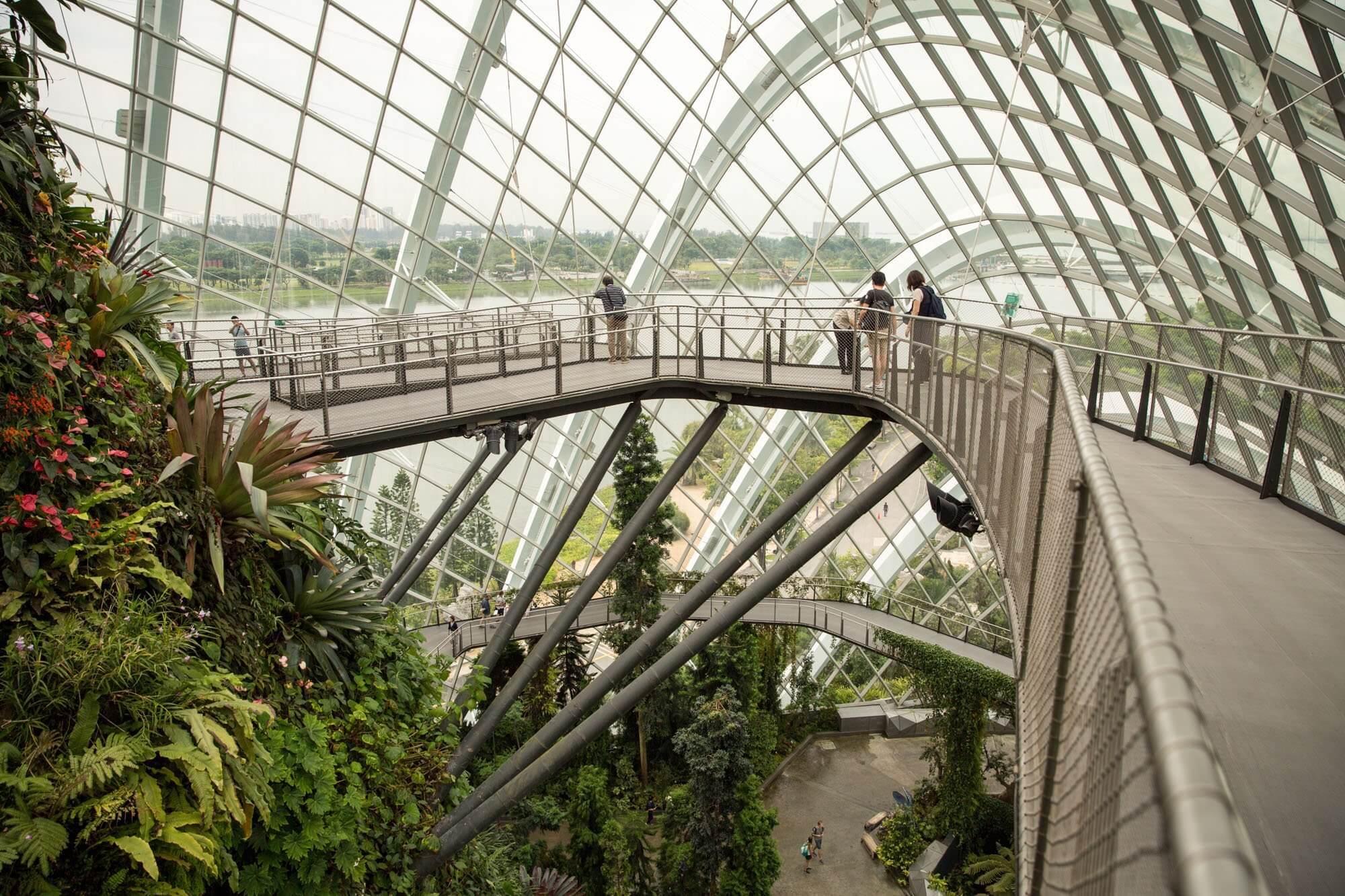The Cloud Forest at Gardens by the Bay in Singapore