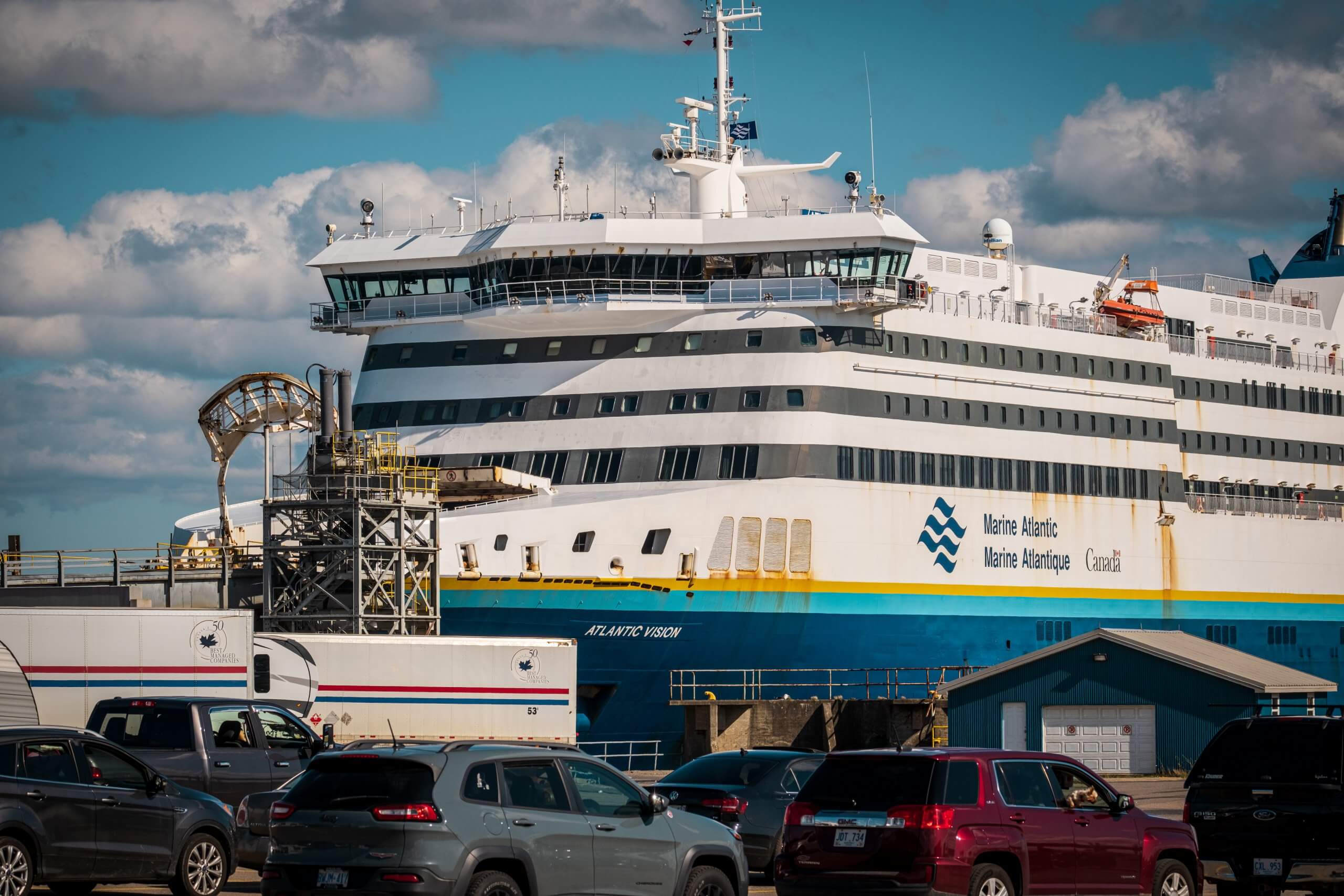 The Atlantic Vision ferry from North Sydney, Nova Scotia to Port aux Basques, Newfoundland