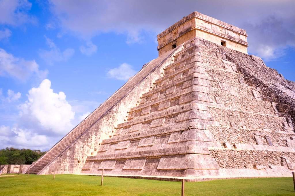 The Mayan El Castillo pyramid (Temple of Kukulcan) at Chichen Itza