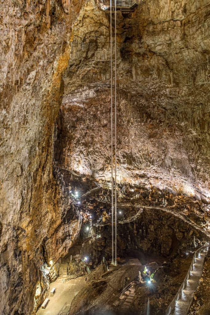 The massive cavern of the Grotta Gigante near Trieste, Italy