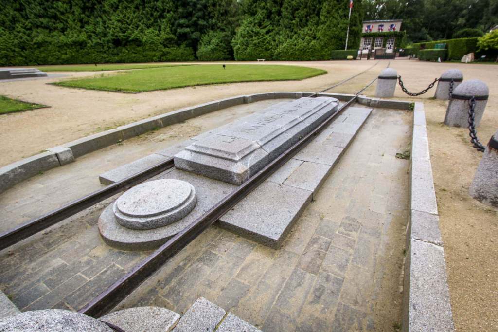 The Glade of the Armistice memorial in Compiègne, France, commemorating the location of the two World War armistices