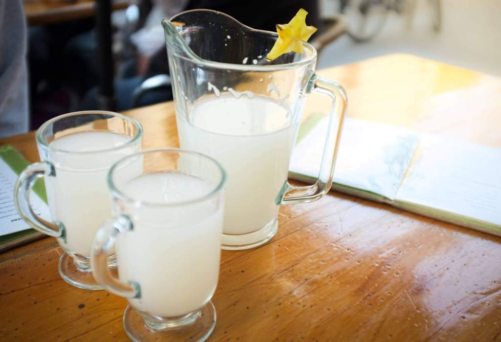 Pulque, an Aztec alcoholic beverage made from fermented agave sap