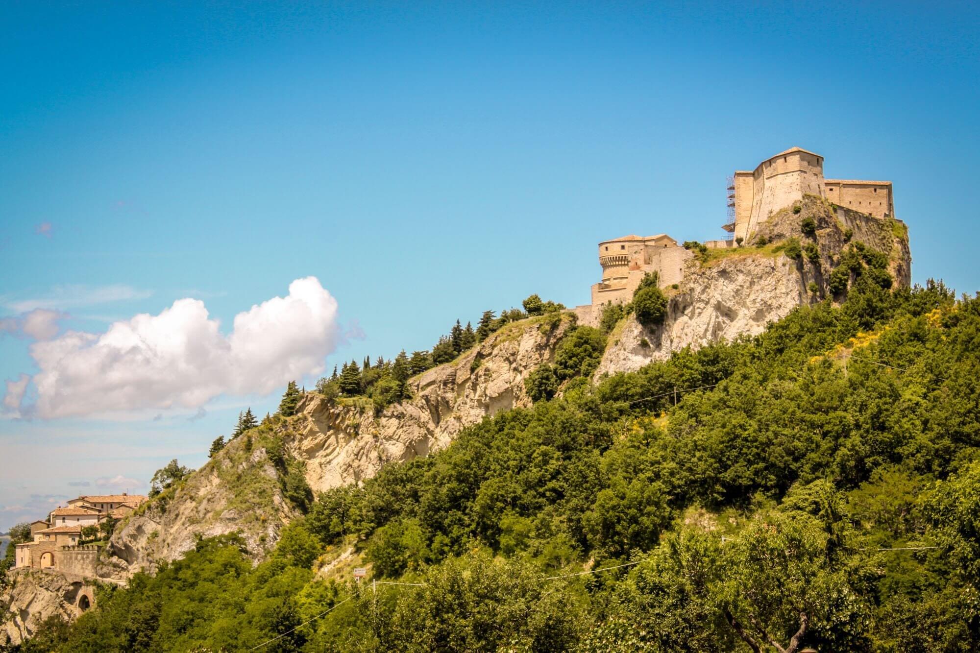 The Rocca Fortress in San Leo, Le Marche, Italy