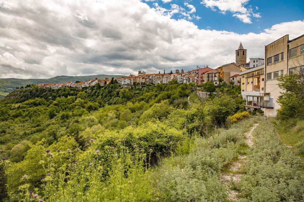 The hilltop town of Agnone, Molise, Italy