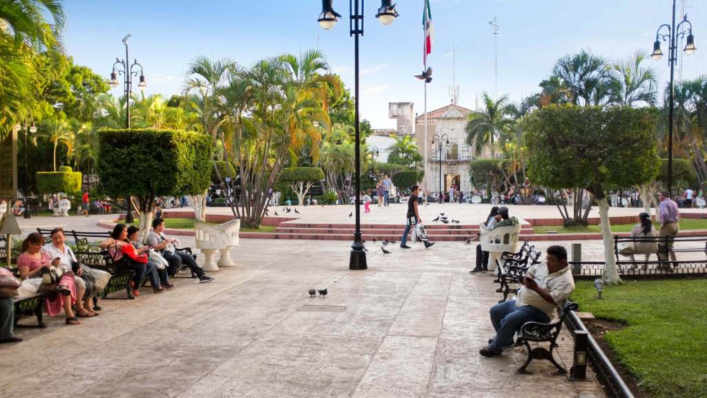 Plaza Grande park, in Mérida's Historical District