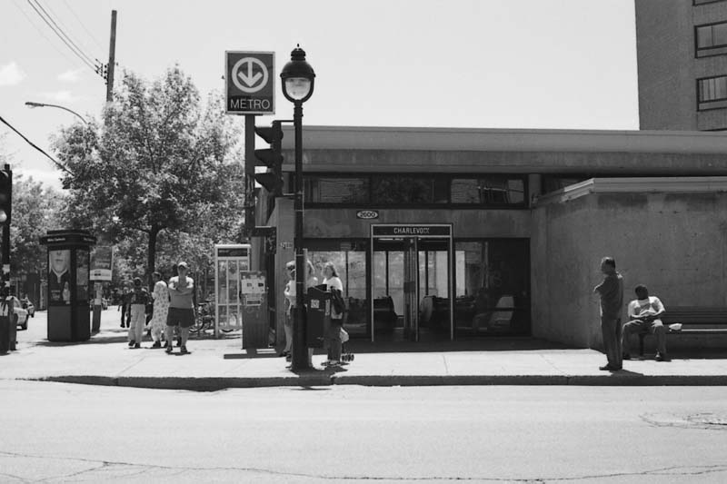 Charlevoix subway station exterior in Montreal