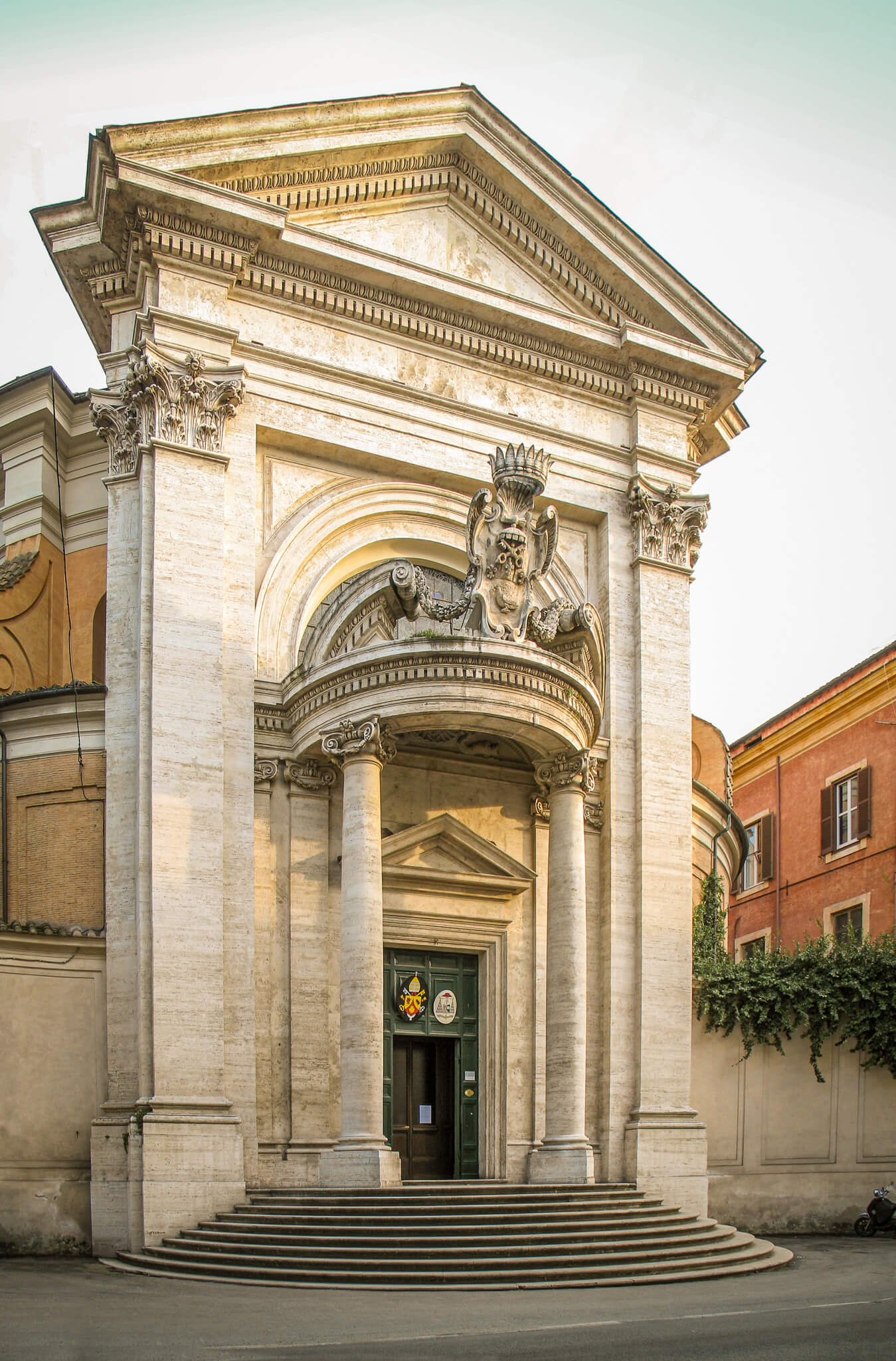 The facade of Sant'Andrea al Quirinale