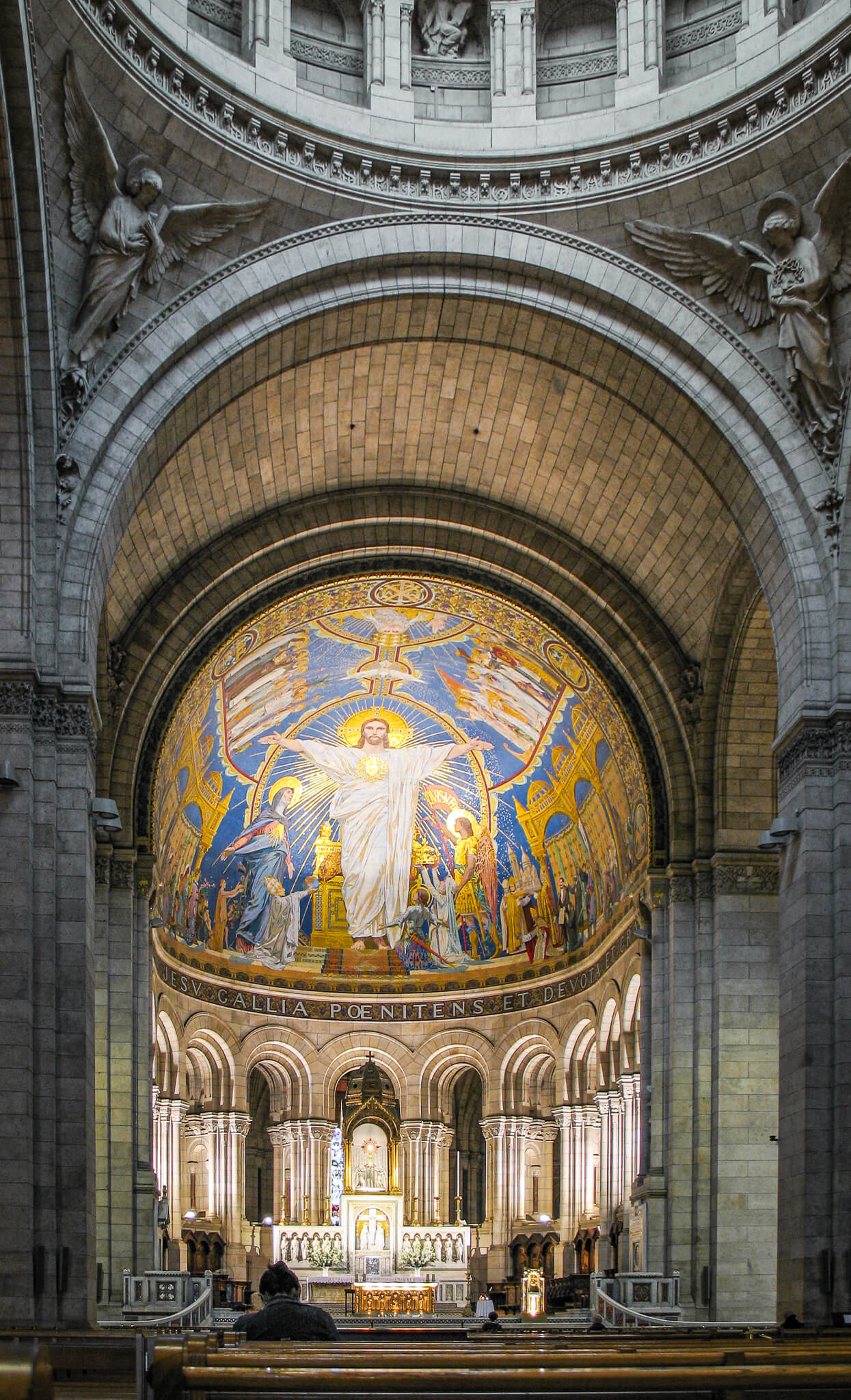 The interior of Sacré-Coeur Basilica in Paris