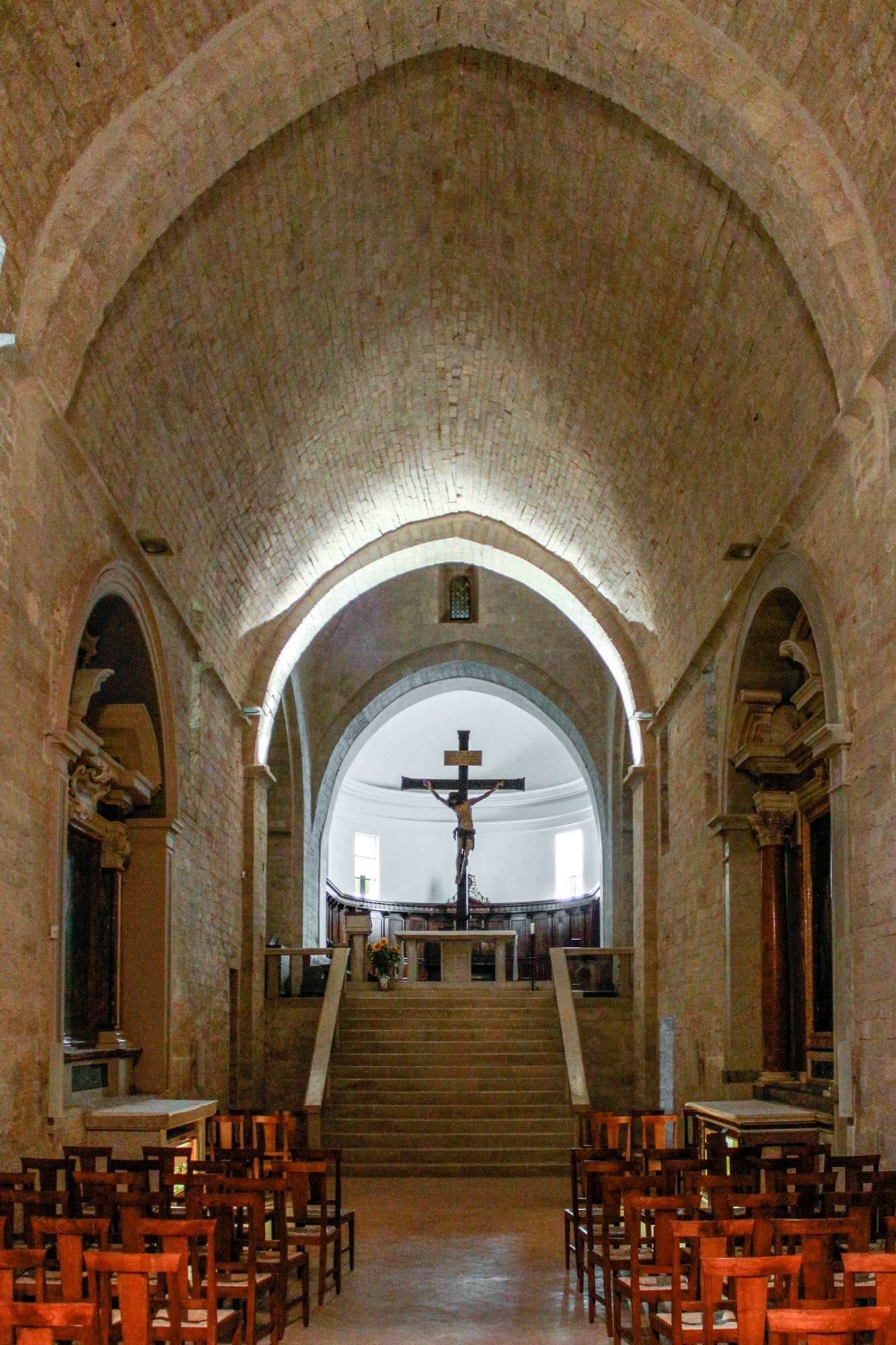 The chapel in the Fonte Avellana monastery in Le Marche, Italy