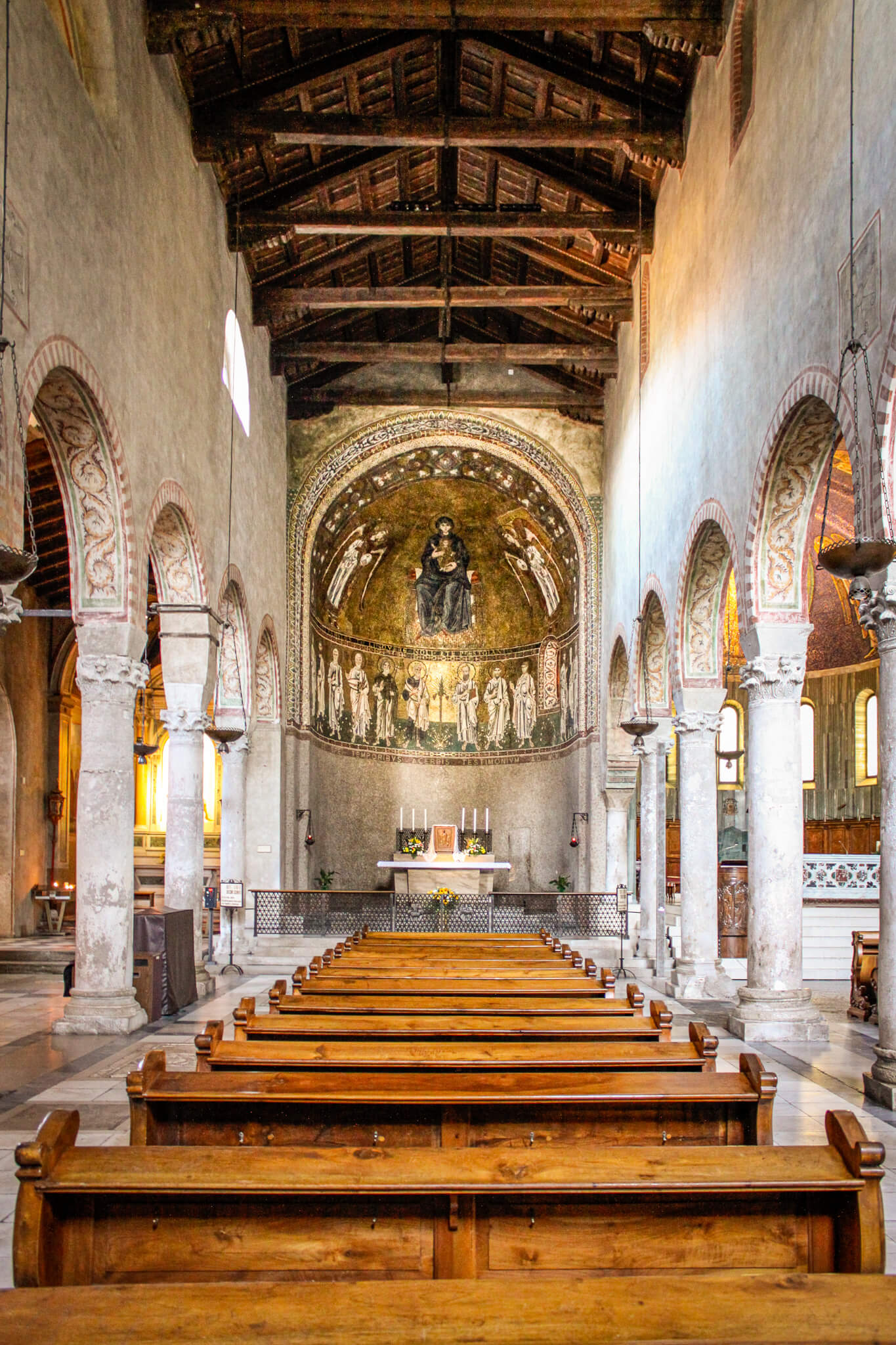 Interior of the Cathedral of San Giusto or Trieste Cathedral