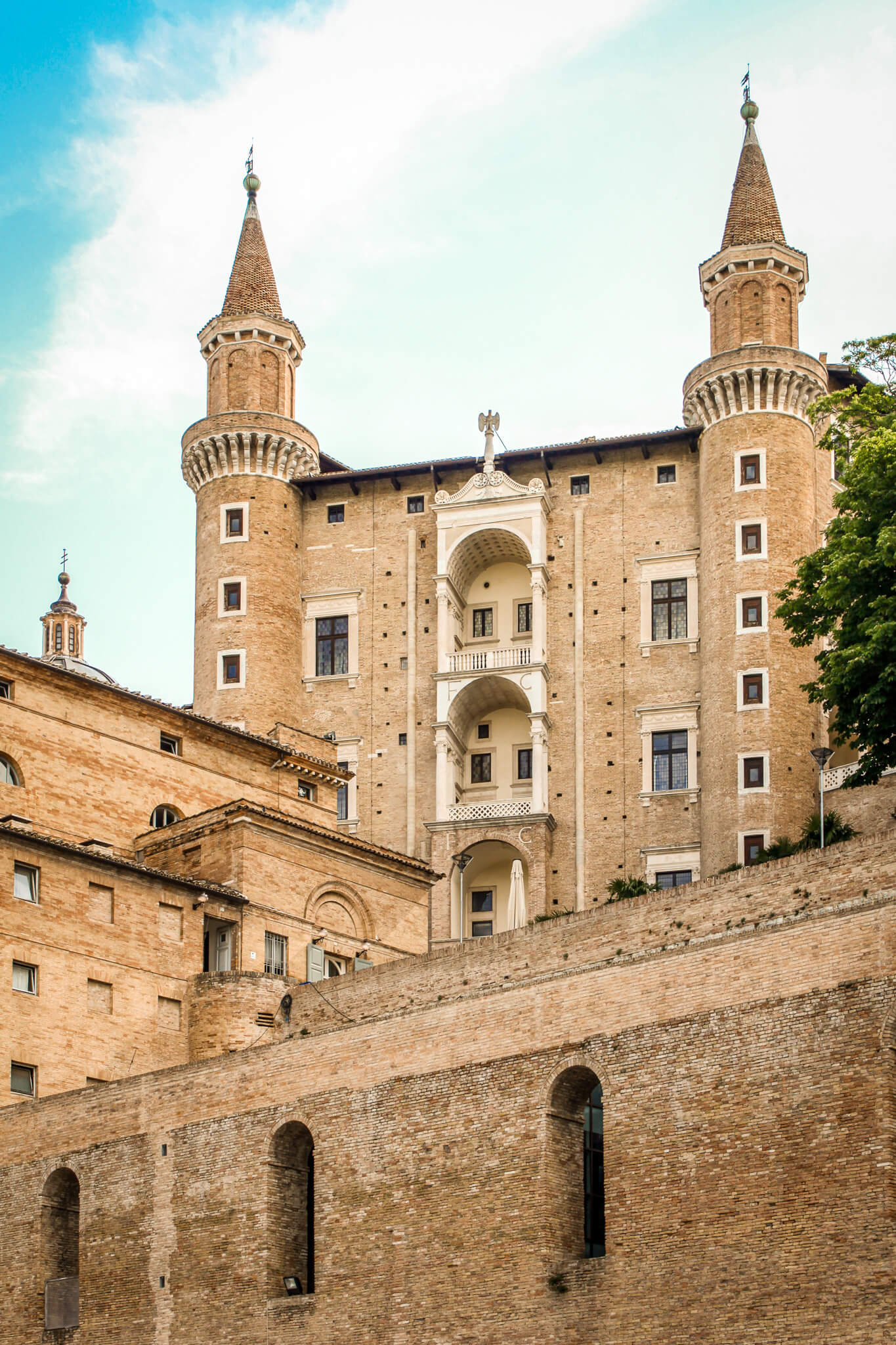 The Palazzo Ducale in Urbino, Italy