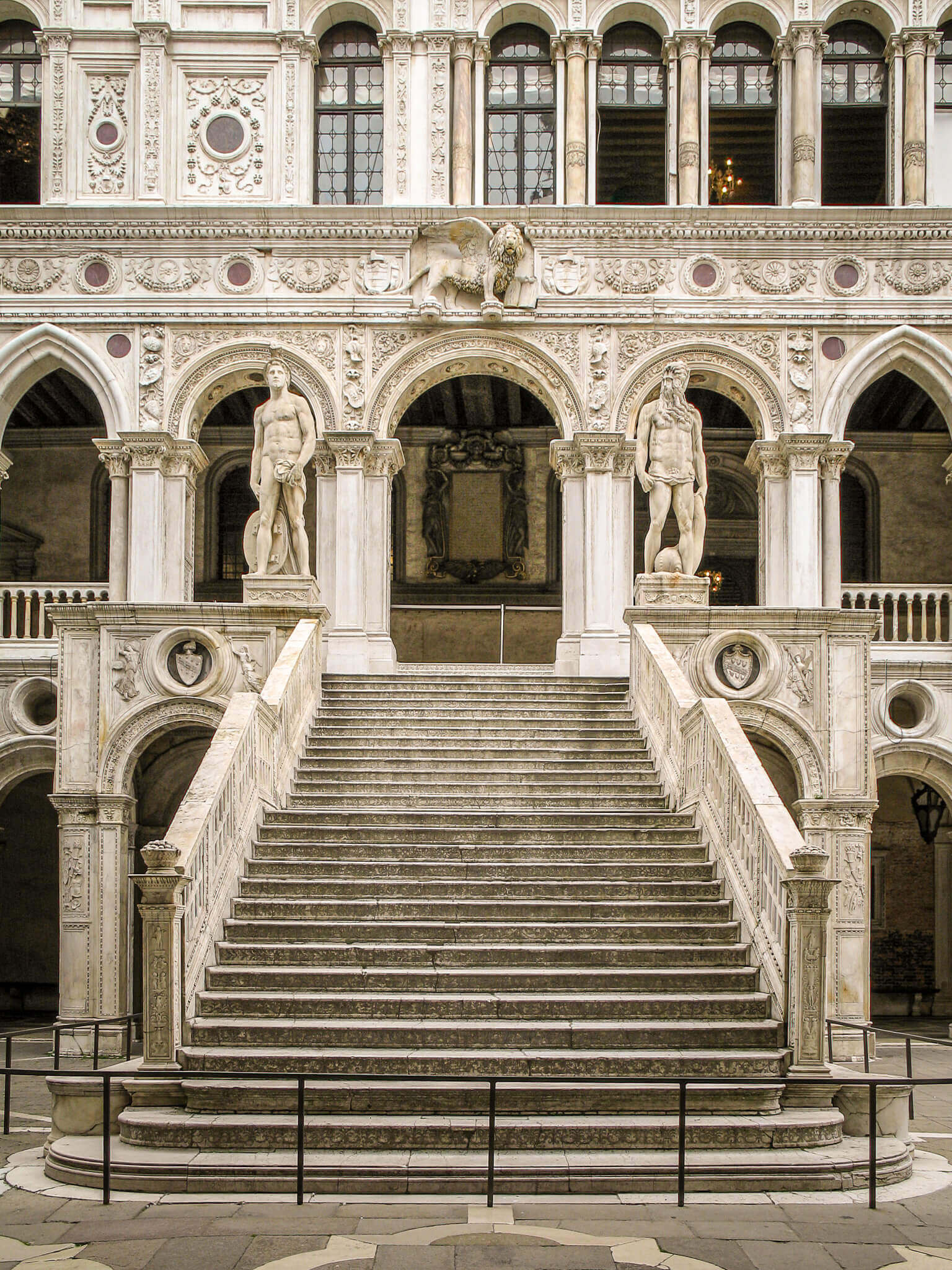 The Staircase of Giants in the courtyard of the Palazzo Ducale