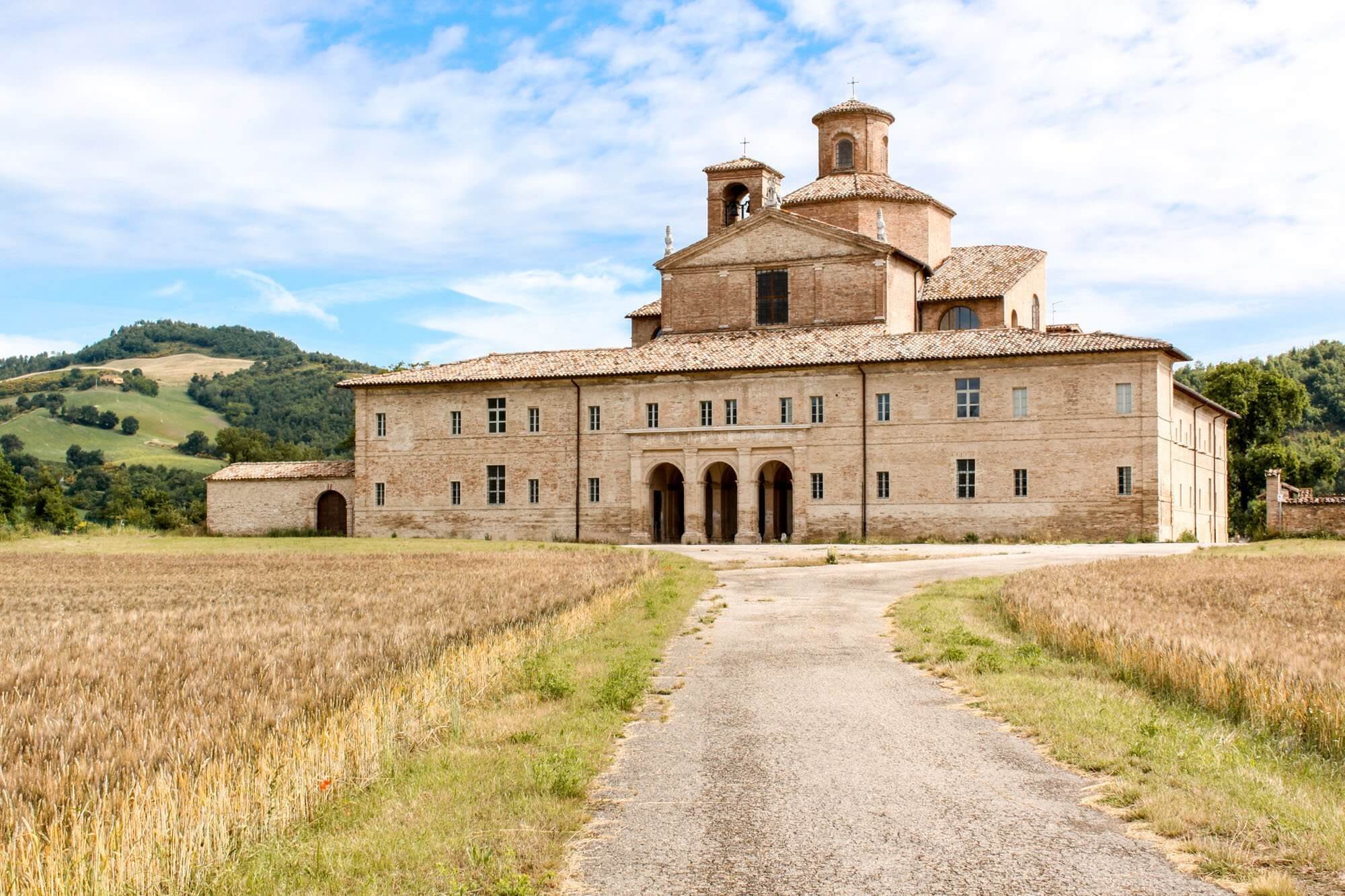 The Barco Ducale hunting lodge near Urbania, Le Marche, Italy