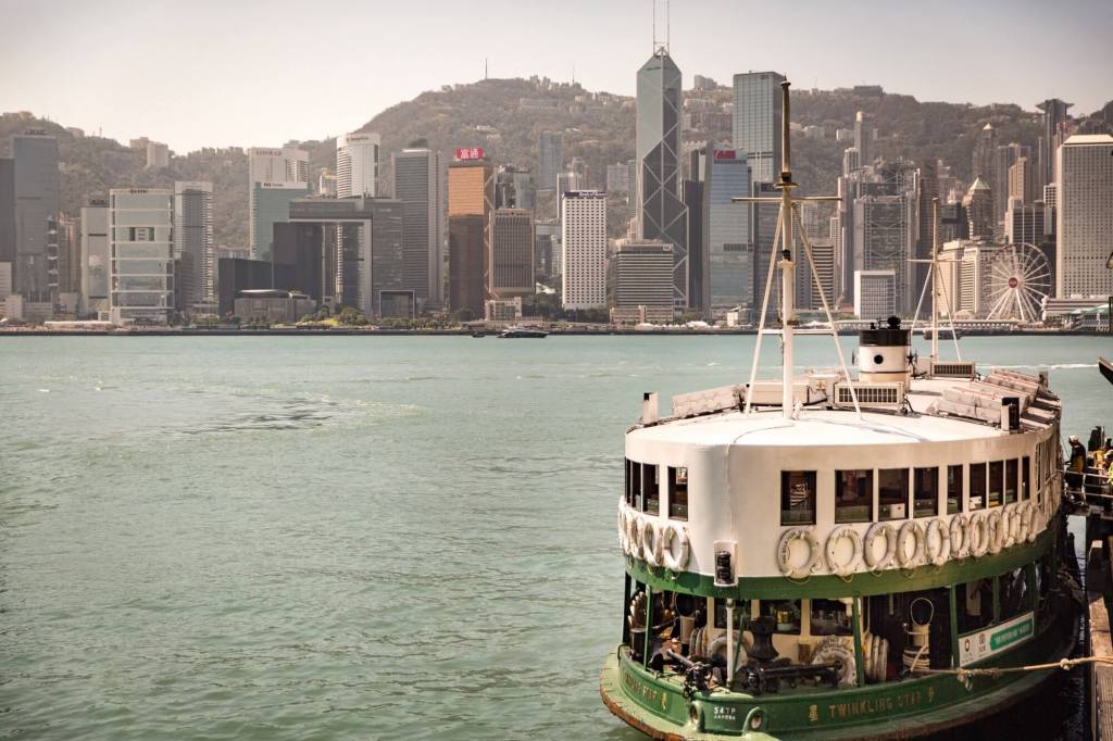 The Star Ferry between Hong Kong and Kowloon