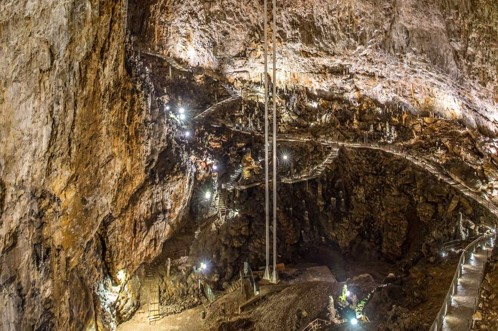 Visit the massive karst cave systems of Northeast Italy and Slovenia