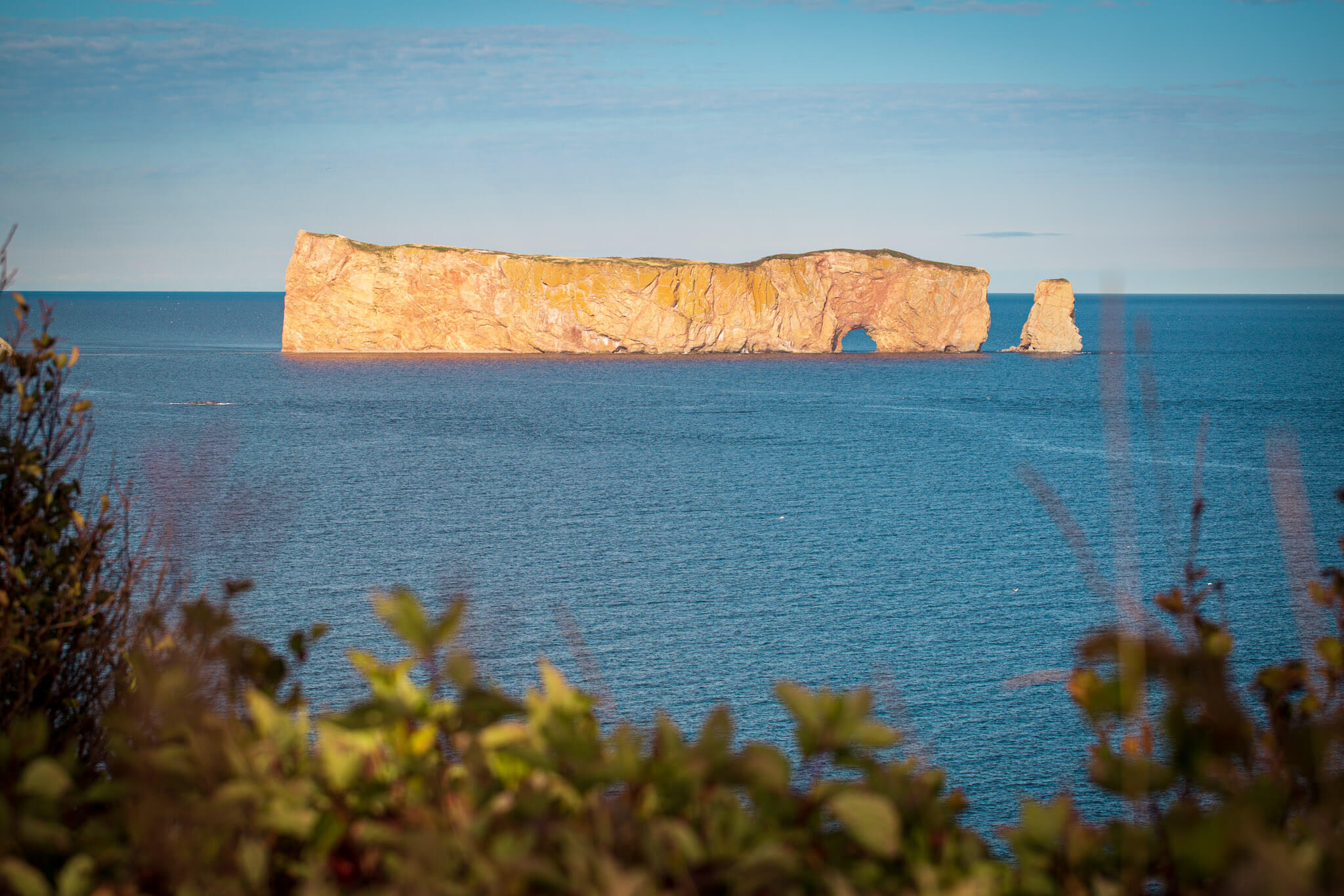 Percé Rock in the Gulf of St. Lawrence off Percé, Québec