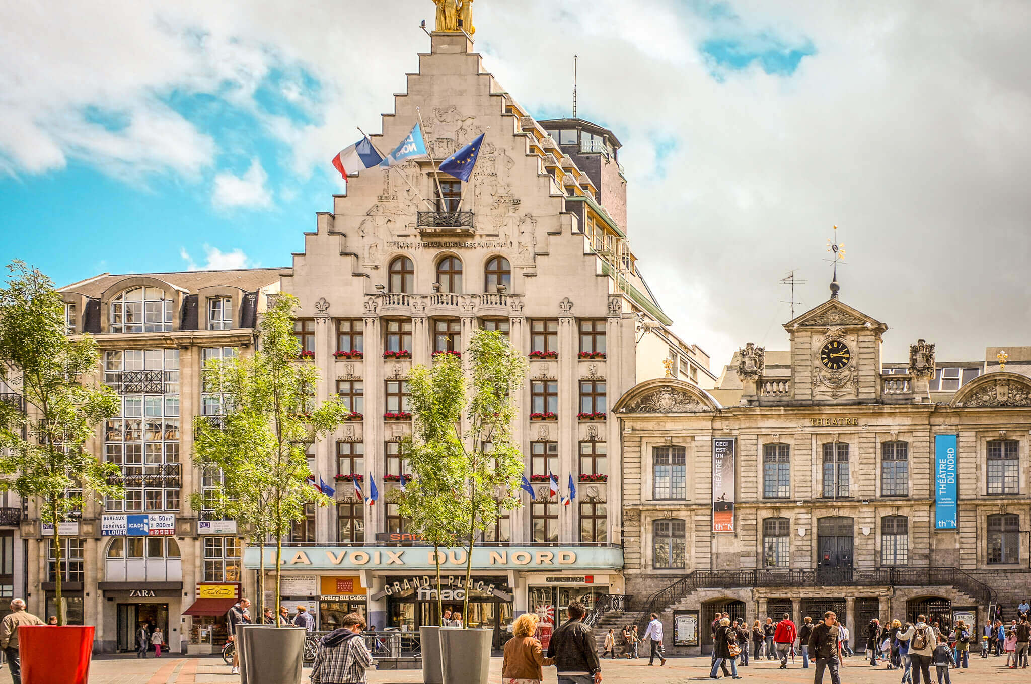 The Place du Général-de-Gaulle square in Lille, France
