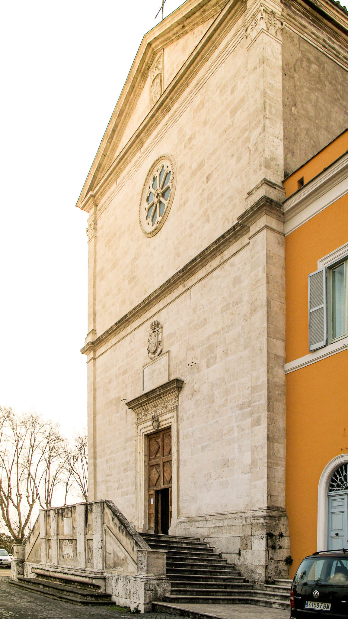 Front facade of San Pietro in Montorio in Rome