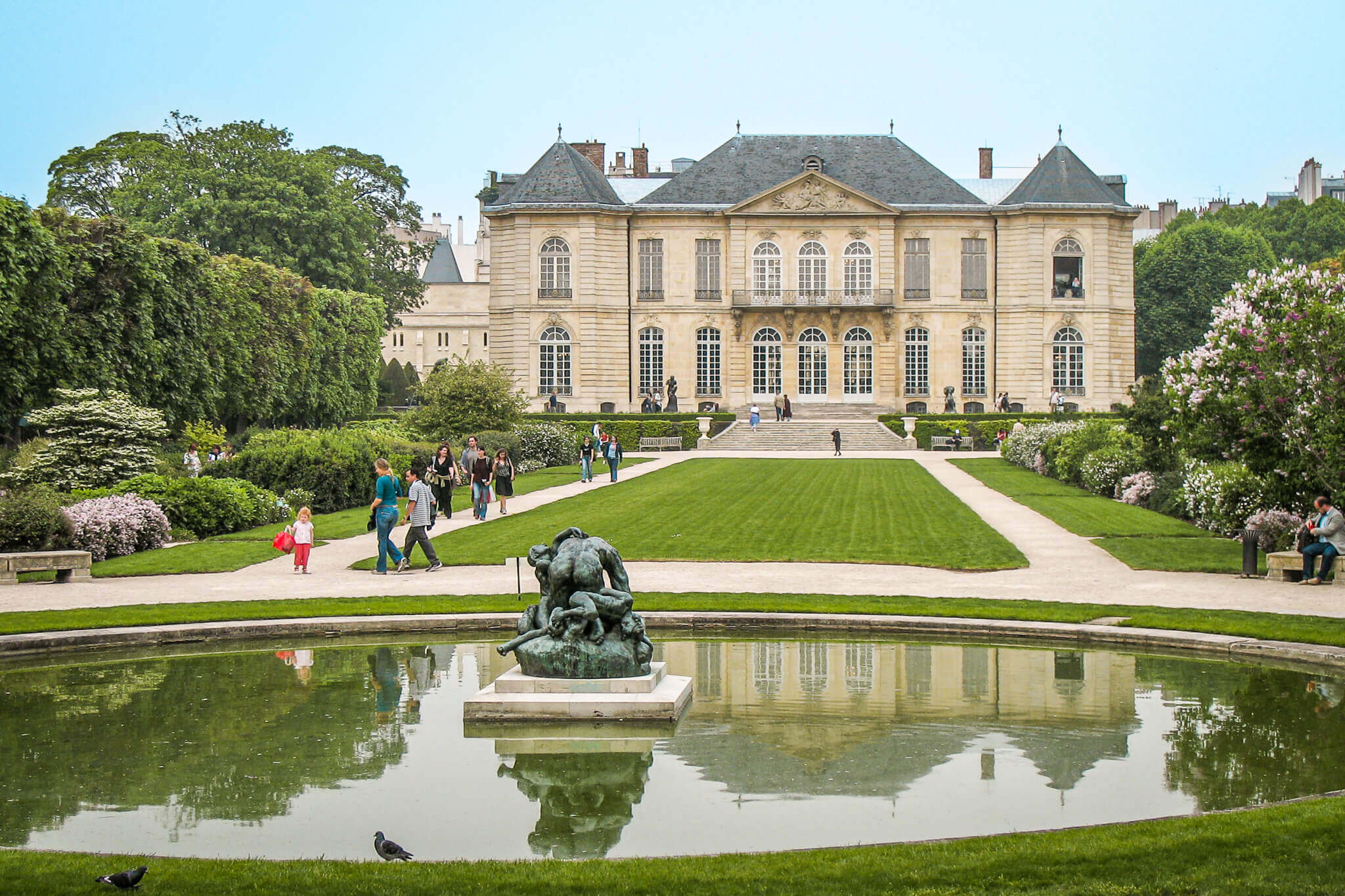 Hôtel Biron and gardens of the Musée Rodin in Paris