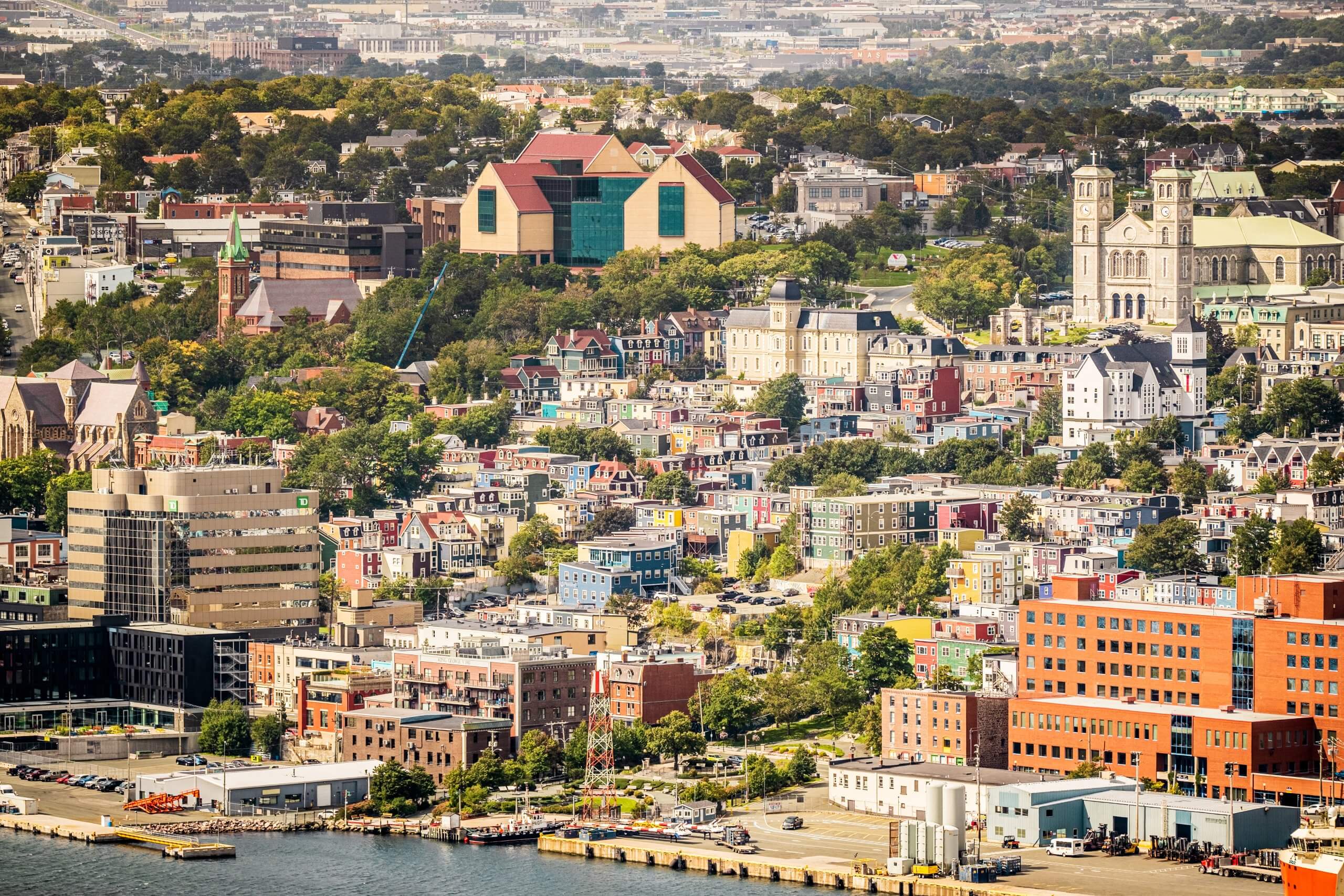 Downtown St. John’s as seen from Signal Hill