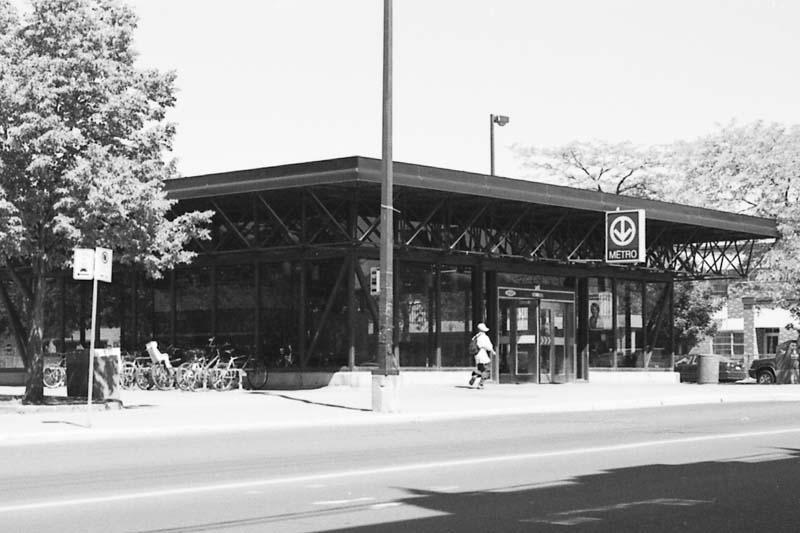 Verdun subway station exterior in Montreal