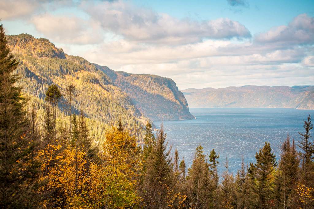 View of the Saguenay fjord from l’Anse-de-Tabatière