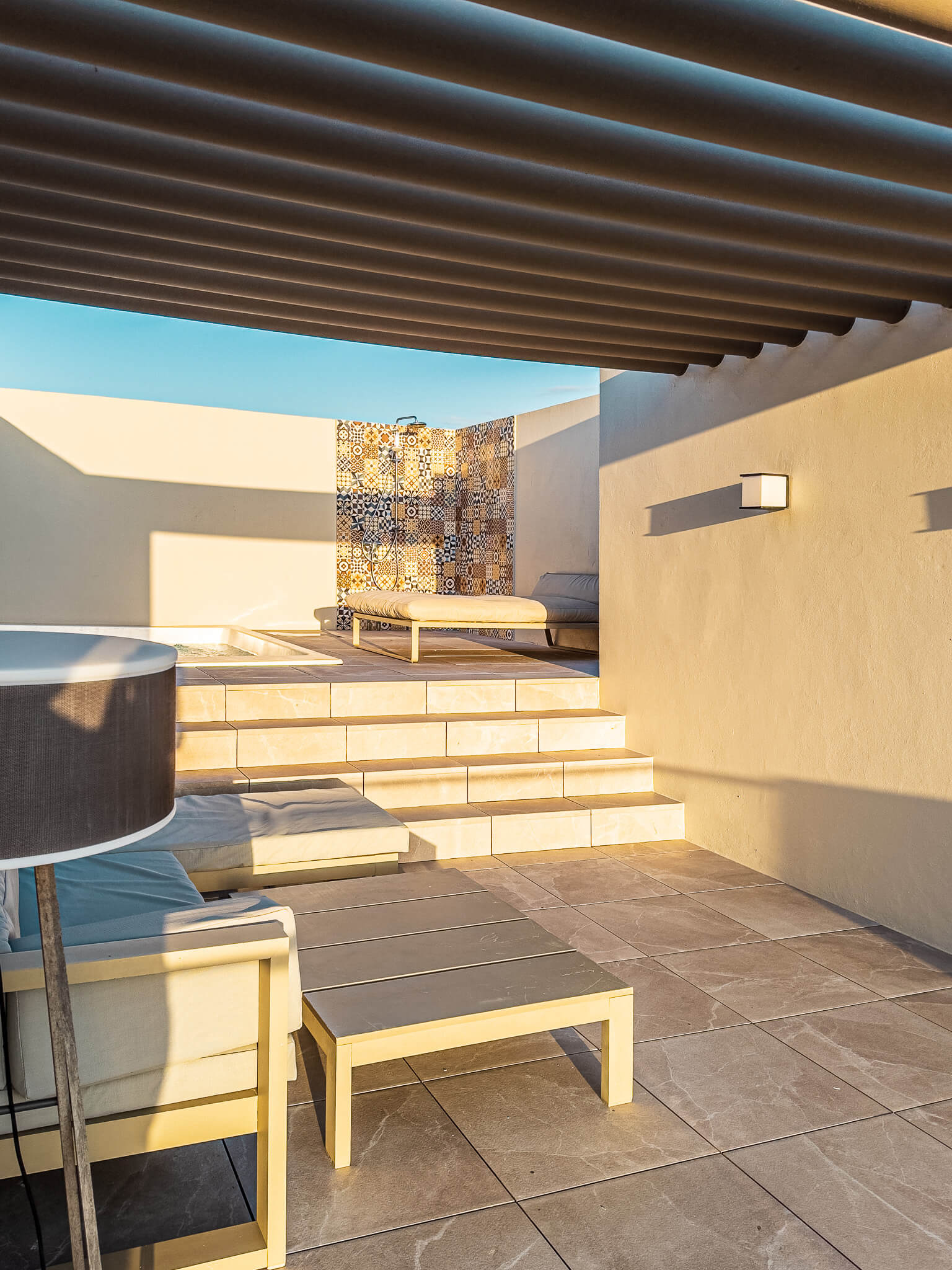 Private rooftop terrace with plunge pool at Excellence El Carmen