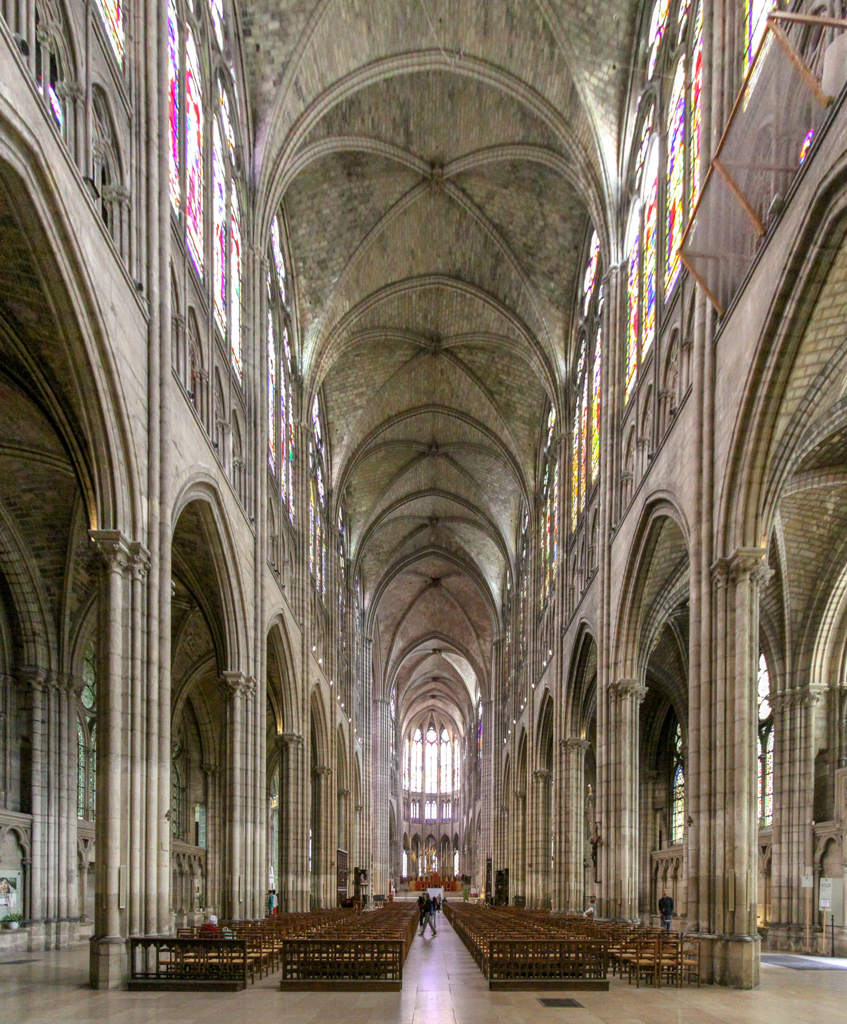 The interior of the Saint-Denis Basilica